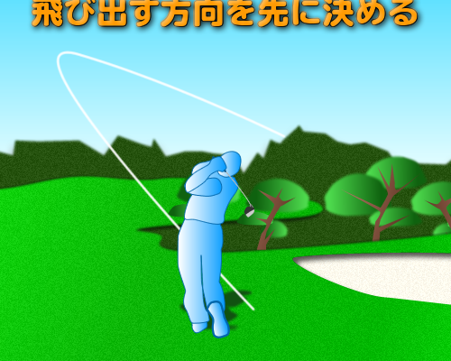 飛び出す方向を先に決める